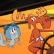 Rocky and Bullwinkle sailing on a stream... ing service.